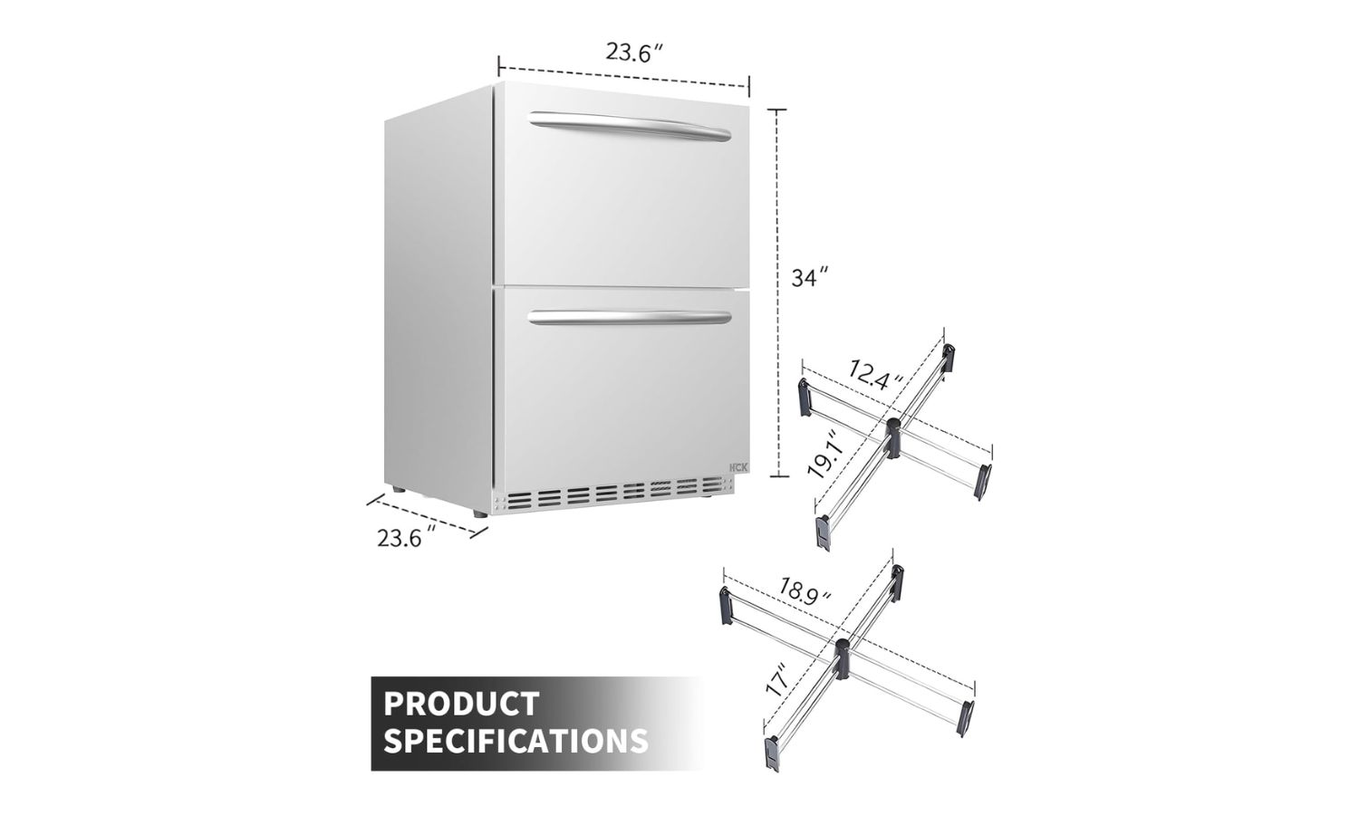 D-150 - HCK Outdoor-Kühlschrank